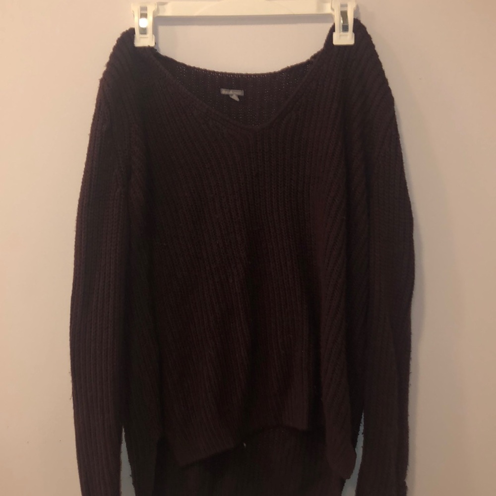 Burgundy sweater